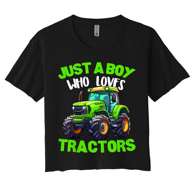 Farm Lifestyle Kids Tractor Lover Cute | & Girls Crop Top
