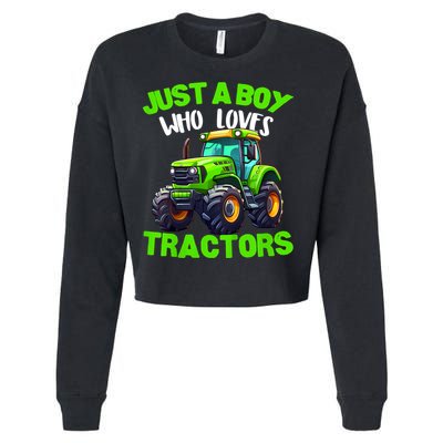 Farm Lifestyle Kids Tractor Lover Cute | & Girls Cropped Pullover Crew