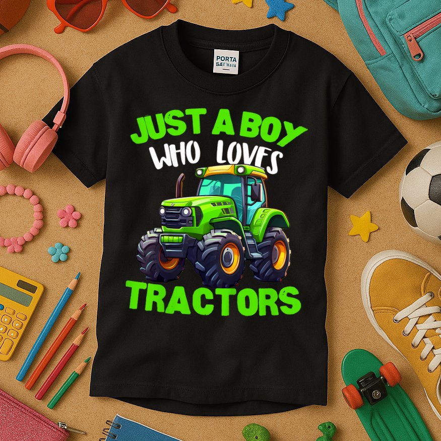 Farm Lifestyle Kids Tractor Lover Cute | & Girls Kids T-Shirt