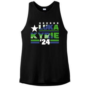 Funny Luka Kyrie 24 For President Kyrie First Name Ladies PosiCharge Tri-Blend Wicking Tank