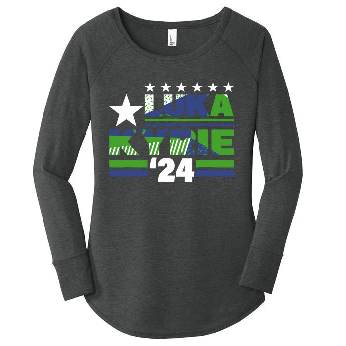 Funny Luka Kyrie 24 For President Kyrie First Name Women's Perfect Tri Tunic Long Sleeve Shirt