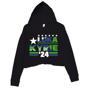 Funny Luka Kyrie 24 For President Kyrie First Name Crop Fleece Hoodie