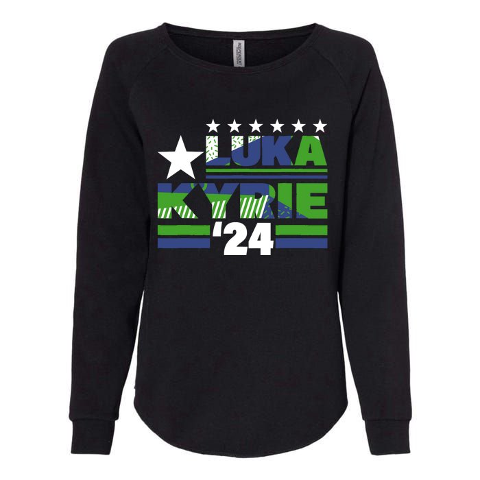 Funny Luka Kyrie 24 For President Kyrie First Name Womens California Wash Sweatshirt