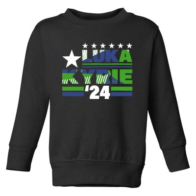 Funny Luka Kyrie 24 For President Kyrie First Name Toddler Sweatshirt