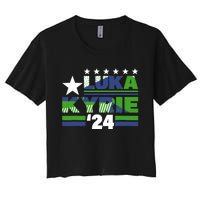 Funny Luka Kyrie 24 For President Kyrie First Name Women's Crop Top Tee