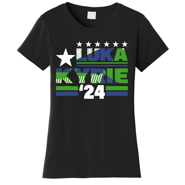 Funny Luka Kyrie 24 For President Kyrie First Name Women's T-Shirt