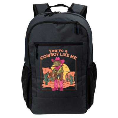 Youre A Cowboy Like Me Funny Frog Hat Cowgirl Daily Commute Backpack