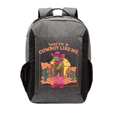 Youre A Cowboy Like Me Funny Frog Hat Cowgirl Vector Backpack