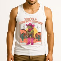 Youre A Cowboy Like Me Funny Frog Hat Cowgirl Tank Top