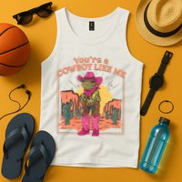 Youre A Cowboy Like Me Funny Frog Hat Cowgirl Tank Top