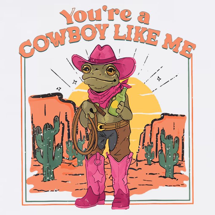 Youre A Cowboy Like Me Funny Frog Hat Cowgirl Tank Top