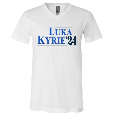 Funny Luka Kyrie 24 For President Kyrie First Name V-Neck T-Shirt