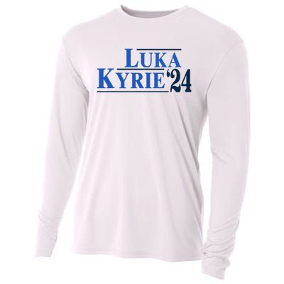 Funny Luka Kyrie 24 For President Kyrie First Name Cooling Performance Long Sleeve Crew