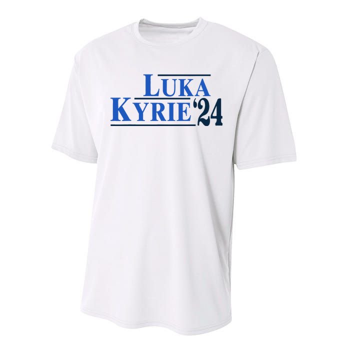 Funny Luka Kyrie 24 For President Kyrie First Name Performance Sprint T-Shirt