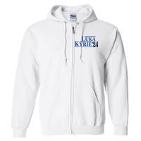 Funny Luka Kyrie 24 For President Kyrie First Name Full Zip Hoodie