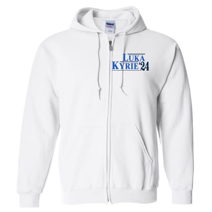 Funny Luka Kyrie 24 For President Kyrie First Name Full Zip Hoodie