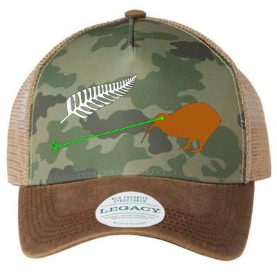 Funny Laser Kiwi Flag New Zealand Popular Choice Legacy Tie Dye Trucker Hat