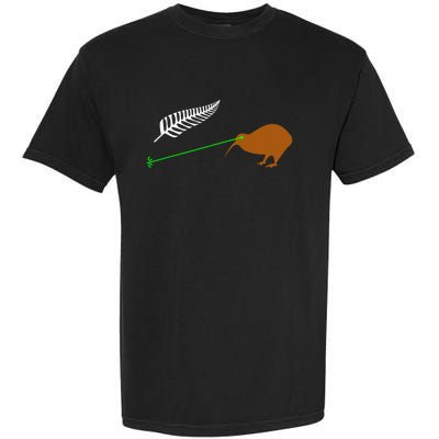 Funny Laser Kiwi Flag New Zealand Popular Choice Garment-Dyed Heavyweight T-Shirt