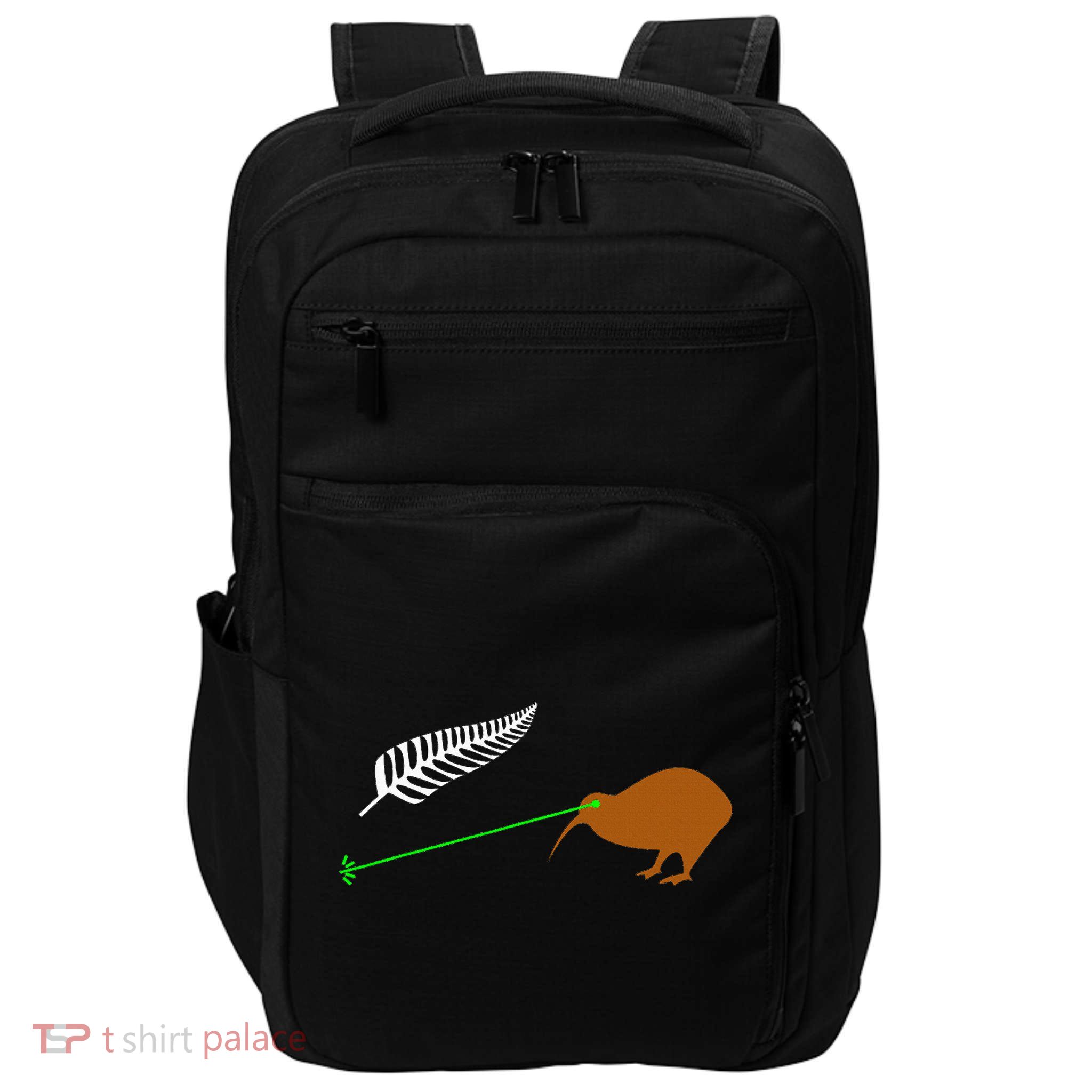 Funny Laser Kiwi Flag New Zealand Popular Choice Impact Tech Backpack
