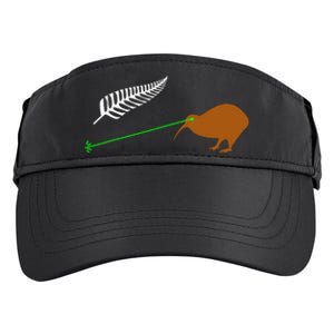 Funny Laser Kiwi Flag New Zealand Popular Choice Adult Drive Performance Visor