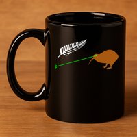Funny Laser Kiwi Flag New Zealand Popular Choice 11oz C Handle Ceramic Mug
