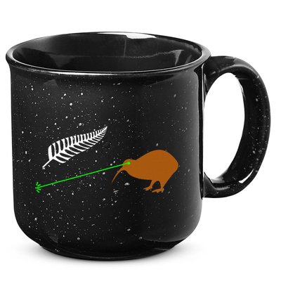 Funny Laser Kiwi Flag New Zealand Popular Choice 15oz Campfire Ceramic Mug