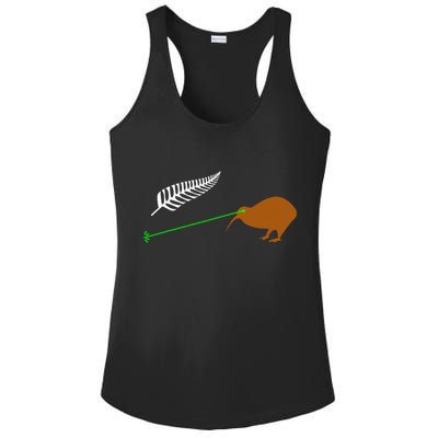 Funny Laser Kiwi Flag New Zealand Popular Choice Ladies PosiCharge Competitor Racerback Tank
