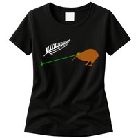 Funny Laser Kiwi Flag New Zealand Popular Choice Women's T-Shirt