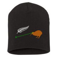 Funny Laser Kiwi Flag New Zealand Popular Choice Short Acrylic Beanie