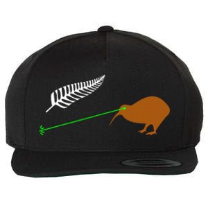 Funny Laser Kiwi Flag New Zealand Popular Choice Wool Snapback Cap