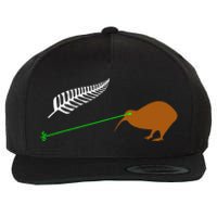 Funny Laser Kiwi Flag New Zealand Popular Choice Wool Snapback Cap