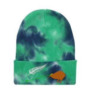 Funny Laser Kiwi Flag New Zealand Popular Choice Tie Dye 12in Knit Beanie