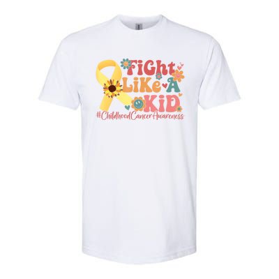 Fight Like Kids For Childhood Cancer Awareness Softstyle® CVC T-Shirt