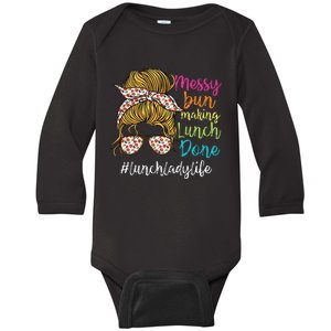 Funny Lunch Lady School Cafeteria Worker Baby Long Sleeve Bodysuit