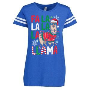 Fa La La Llama Funny Llama Christmas Animal Lover Women Enza Ladies Jersey Football T-Shirt