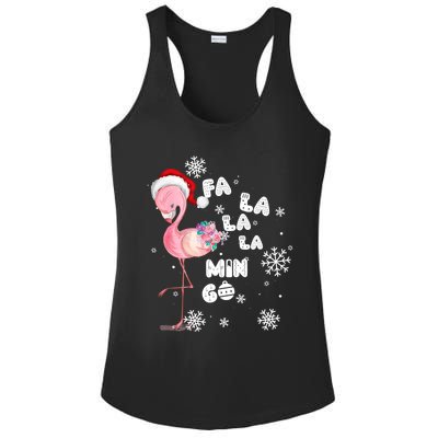 Fa La La La Mingo Flamingo For Christmas Xmas Flamingo Lover Funny Gift Ladies PosiCharge Competitor Racerback Tank