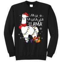 Fa La La Llama Funny Christmas Christmas Lllama Lover Sweatshirt