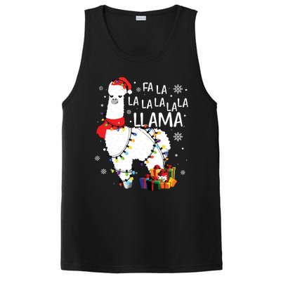 Fa La La Llama Funny Christmas Christmas Lllama Lover PosiCharge Competitor Tank