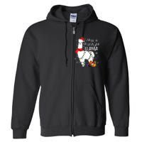 Fa La La Llama Funny Christmas Christmas Lllama Lover Full Zip Hoodie