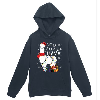 Fa La La Llama Funny Christmas Christmas Lllama Lover Urban Pullover Hoodie