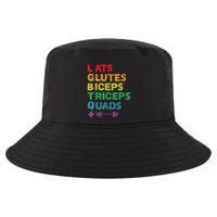 Funny Lgbtq Lats Glutes Biceps Triceps Quads Weightlifting Cool Comfort Performance Bucket Hat