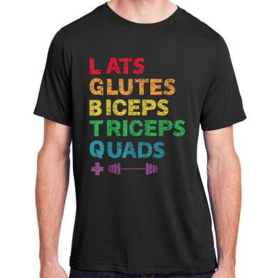 Funny Lgbtq Lats Glutes Biceps Triceps Quads Weightlifting Adult ChromaSoft Performance T-Shirt