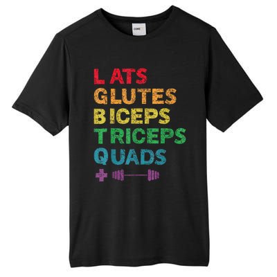 Funny Lgbtq Lats Glutes Biceps Triceps Quads Weightlifting Tall Fusion ChromaSoft Performance T-Shirt