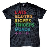 Funny Lgbtq Lats Glutes Biceps Triceps Quads Weightlifting Tie-Dye T-Shirt