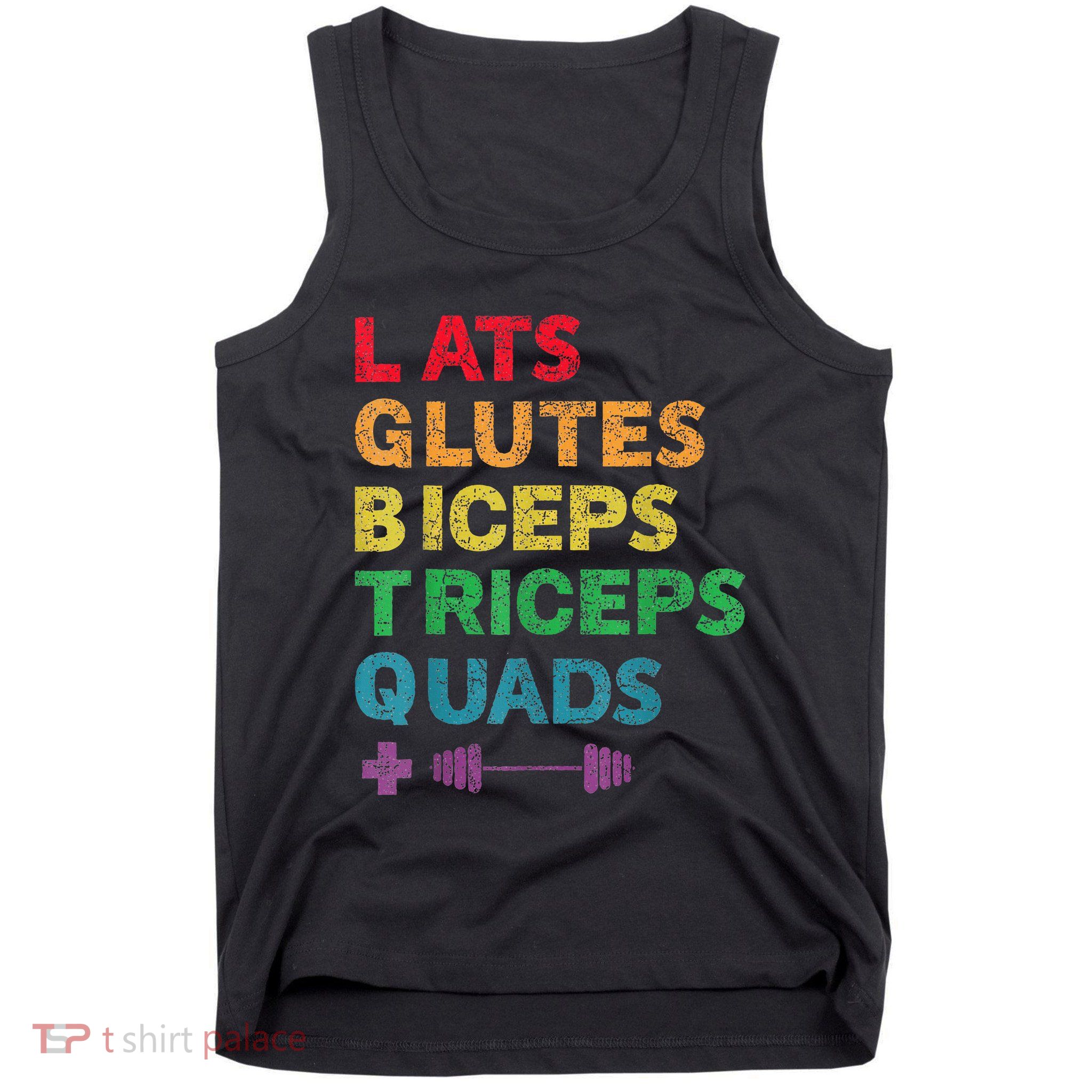 Funny Lgbtq Lats Glutes Biceps Triceps Quads Weightlifting Tank Top