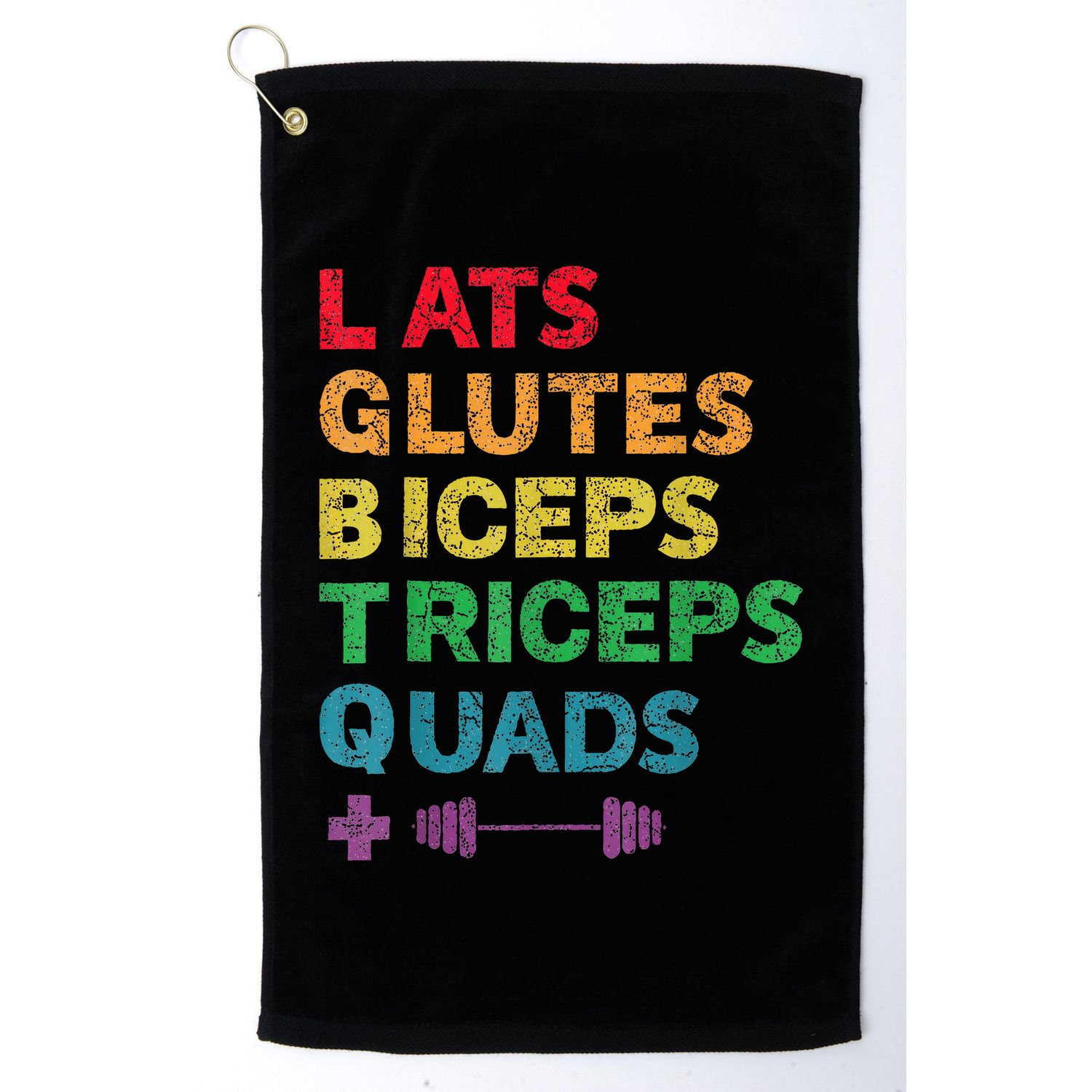 Funny Lgbtq Lats Glutes Biceps Triceps Quads Weightlifting Golf Towel