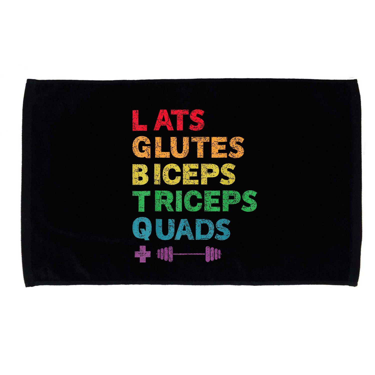 Funny Lgbtq Lats Glutes Biceps Triceps Quads Weightlifting Microfiber Hand Towel