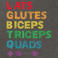 Funny Lgbtq Lats Glutes Biceps Triceps Quads Weightlifting Cotton Canvas Backpack