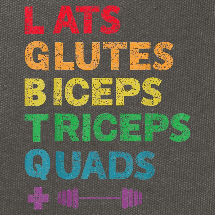 Funny Lgbtq Lats Glutes Biceps Triceps Quads Weightlifting Cotton Canvas Backpack