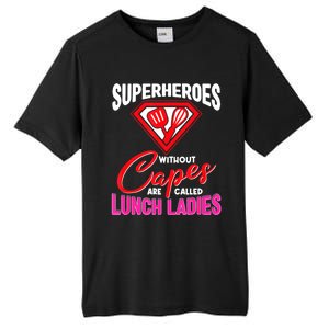 Funny Lunch Lady Superheroes Capes Cafeteria Worker Squad Tall Fusion ChromaSoft Performance T-Shirt